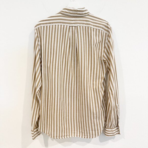 Todd Snyder Mens Button Up Favorite Striped Collared Oxford Shirt Cotton Medium - Picture 9 of 9